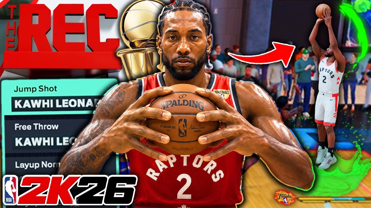 Playing Just Like Raptors Kawhi Leonard in Random Rec on 6'7 *MAX WINGSPAN LOCK* NBA 2K26
