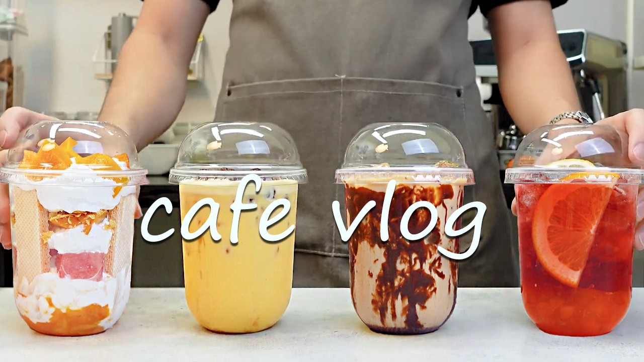🔥Cafe Vlog Collection/Old Drinks…But Still HOT!😍Cafe Vlog/ASMR/카페브이로그/no bgm