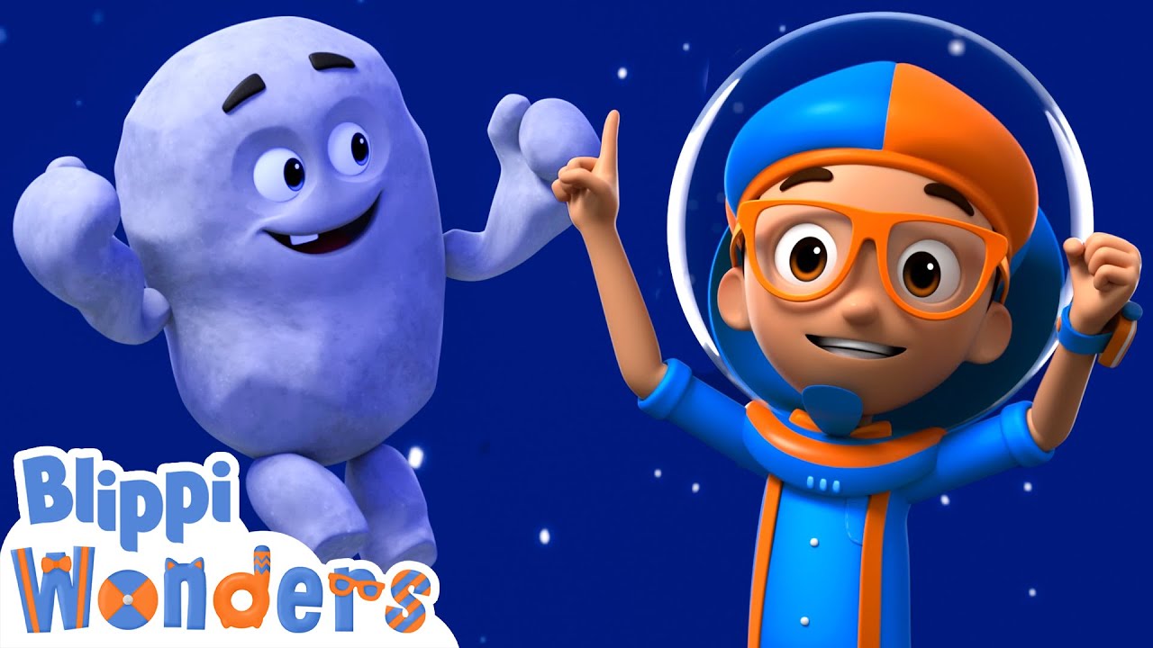 Blippi Wonders - Blippi Learns About Gravity! | Blippi Animated Series | Cartoons For Kids