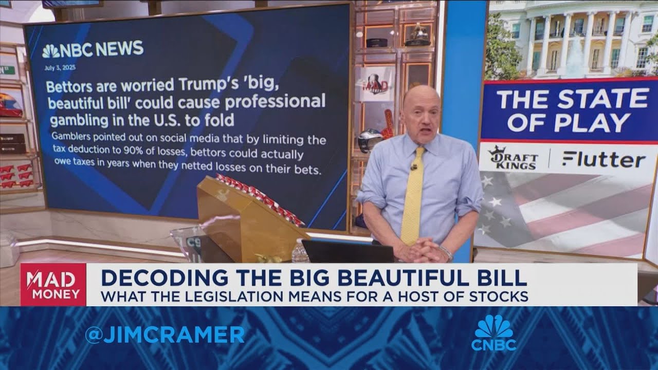 Gambling income tax change is 'brutal', says Jim Cramer