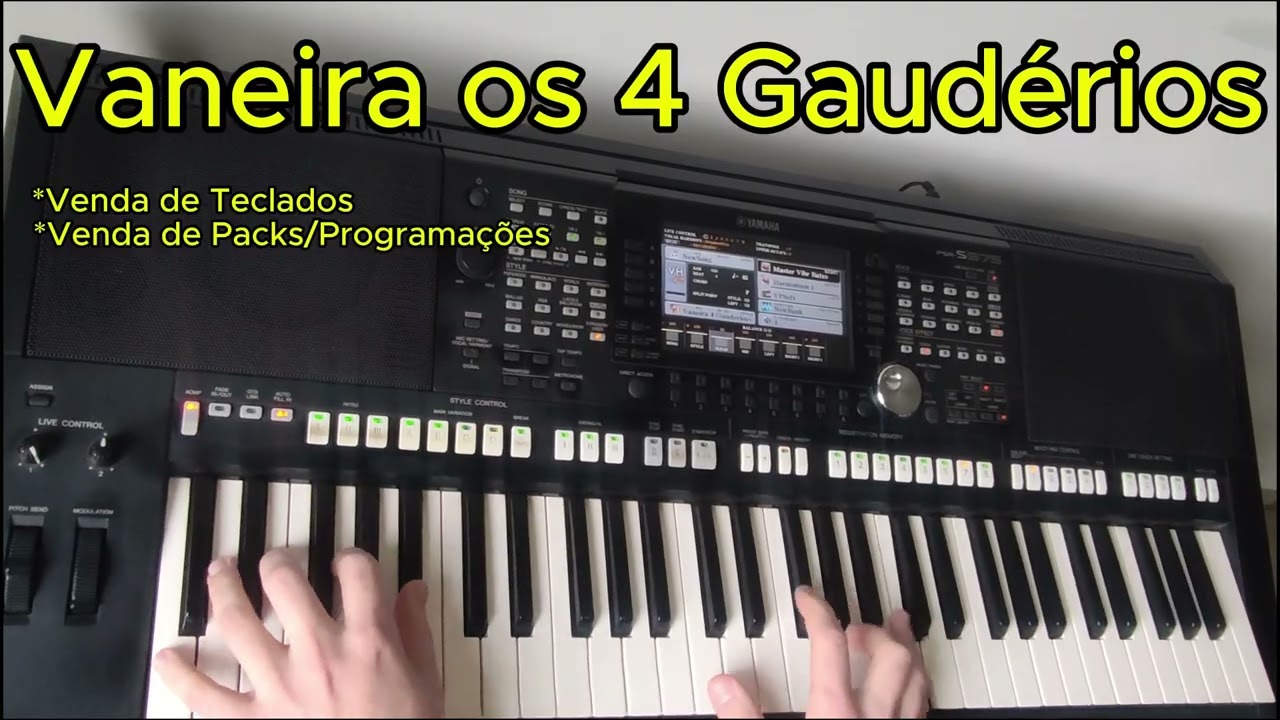 Vaneira 4 Gaud&eacute;rios - TOP - 😱​😱​🤩 Ritmo Sampleado para YAMAHA linha S70 -S75 - SX