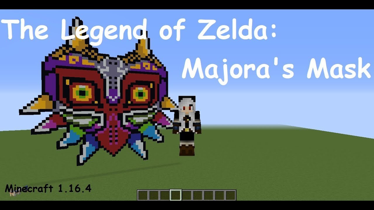 ✨Pixel Art de Majora's Mask: La Leyenda de Zelda en Minecraft 🎭
