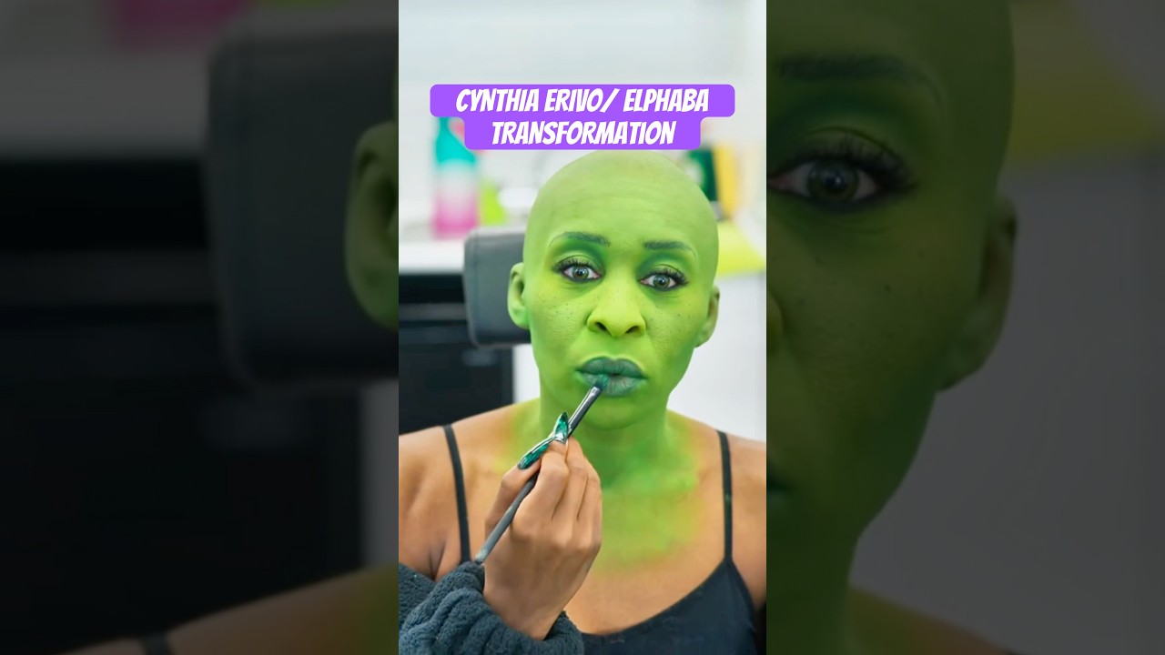 Cynthia Erivo transforms into Elphaba for WICKED!