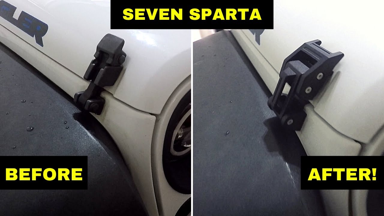 Seven Sparta Hood Latches Install on Jeep Wrangler JK!