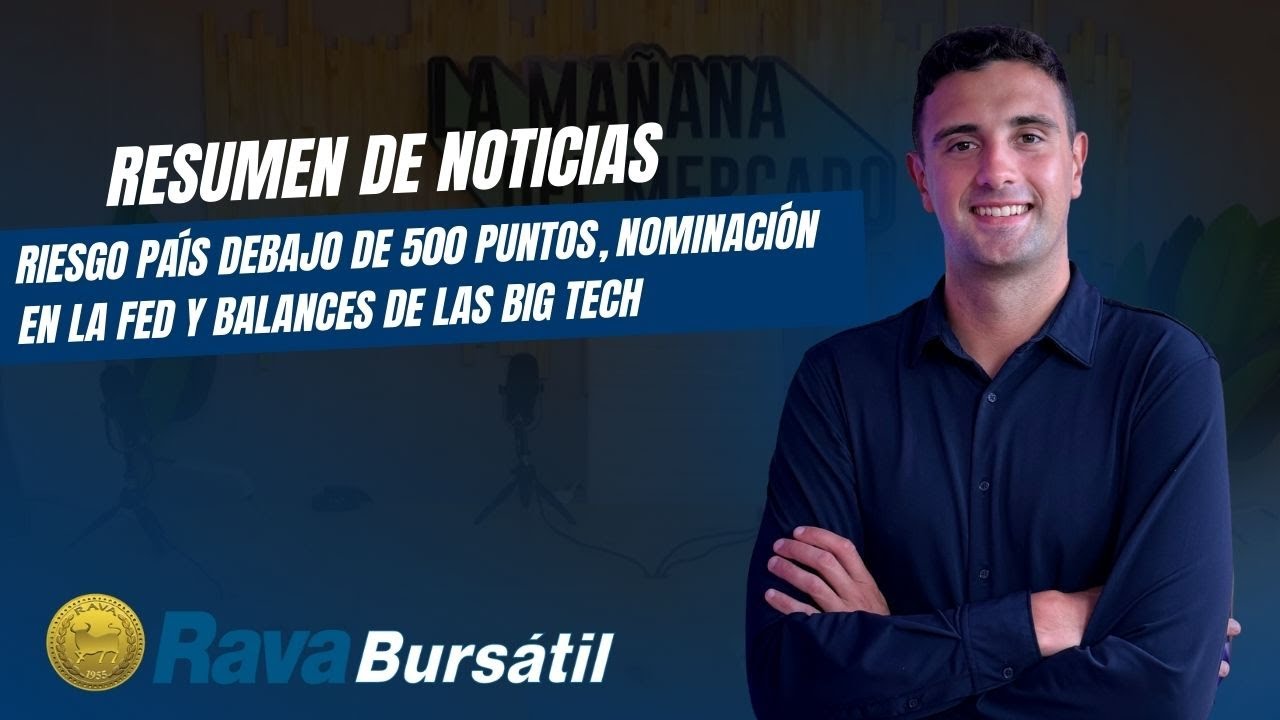 Resumen semanal: Riesgo país debajo de 500 puntos, FED y balances de las Big Tech (30/01)