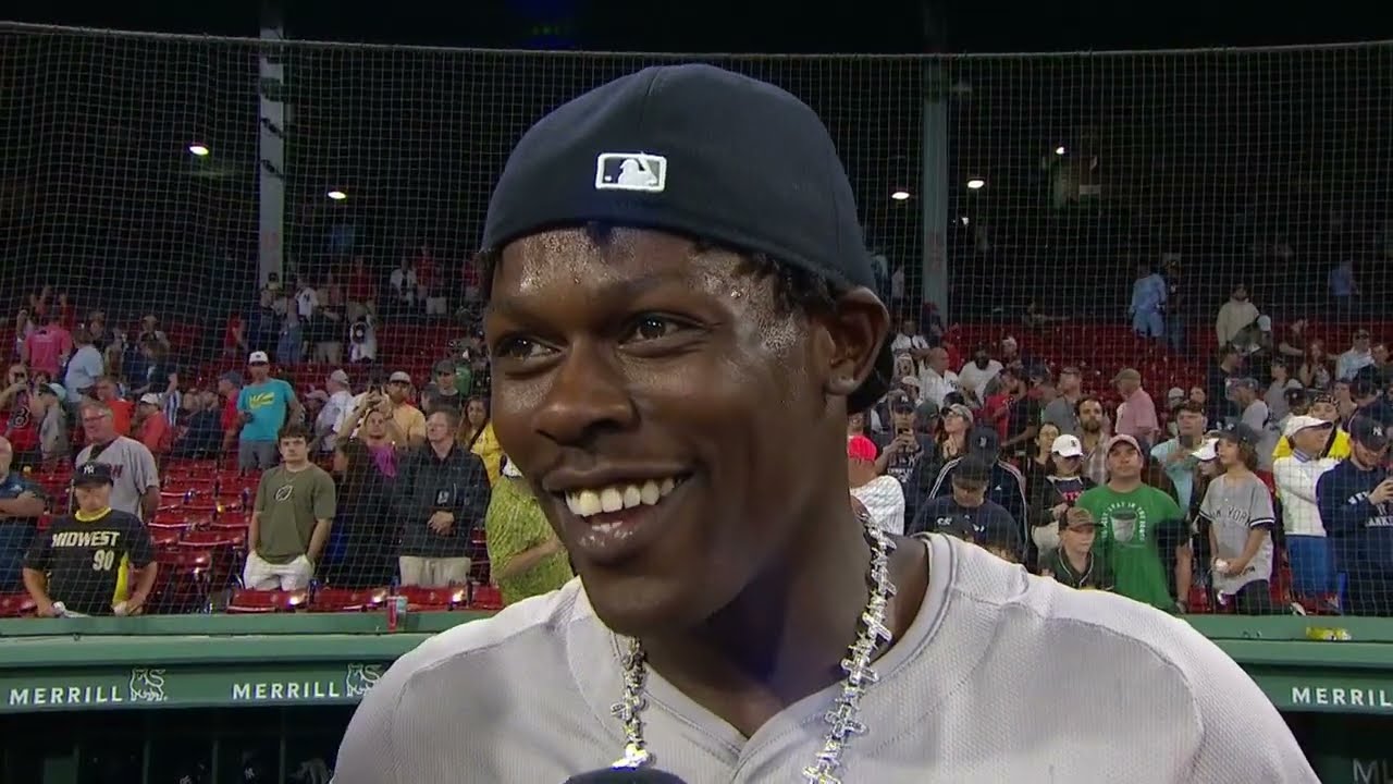It's every kid's dream to play for the Yankees - Jazz Chisholm Jr. after first game w/ NY | ESPN MLB