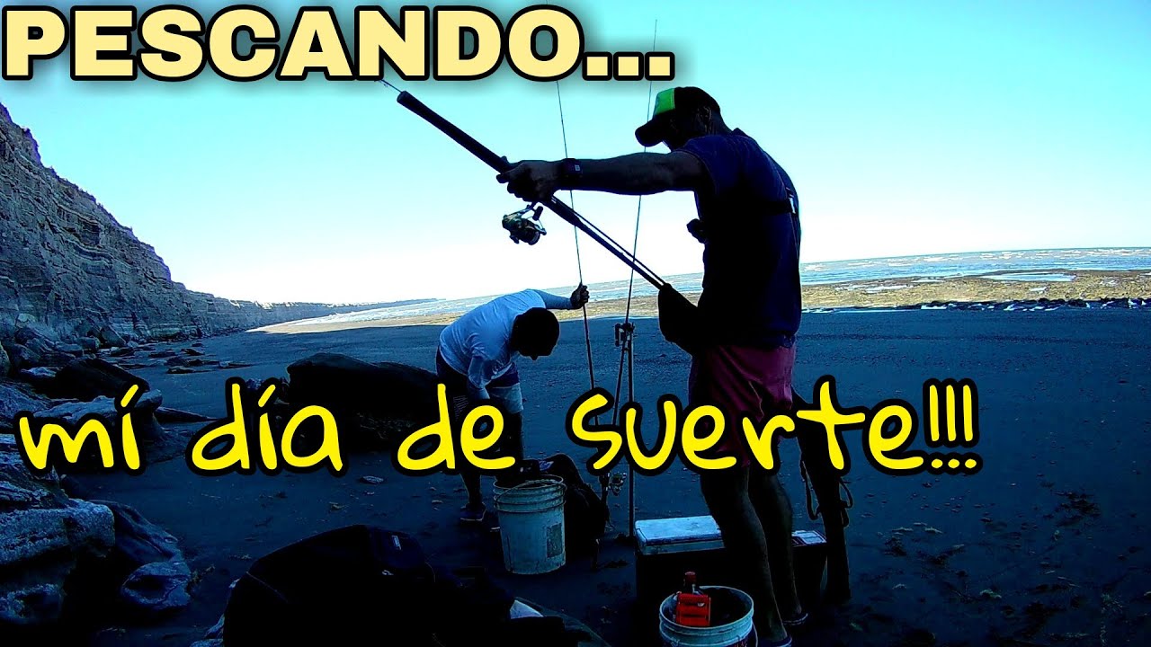 PESCA DE CORVINAS CON CAÑAS DE PEJERREY- ENTRE LAS PIEDRAS DE LOS ACANTILADOS