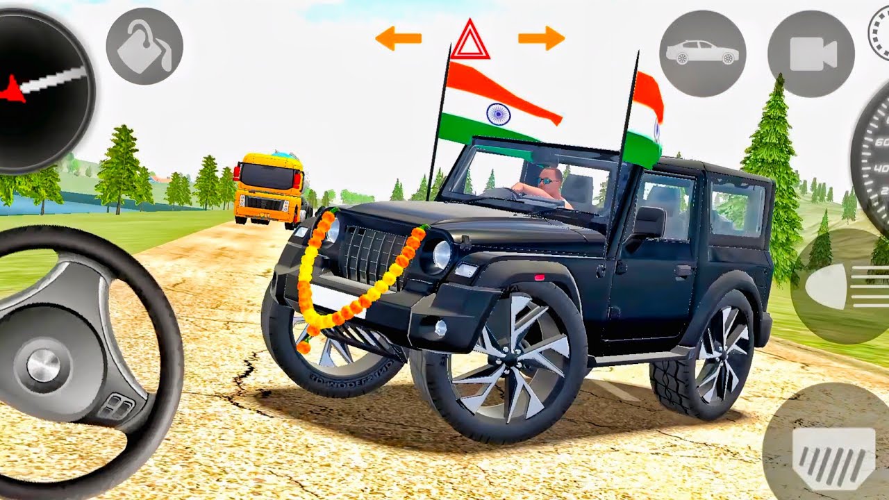 Modified Mahindra Thar😈Games:Indian Black Thar (Gadi Wala Games) Car Game Android Game - #2025