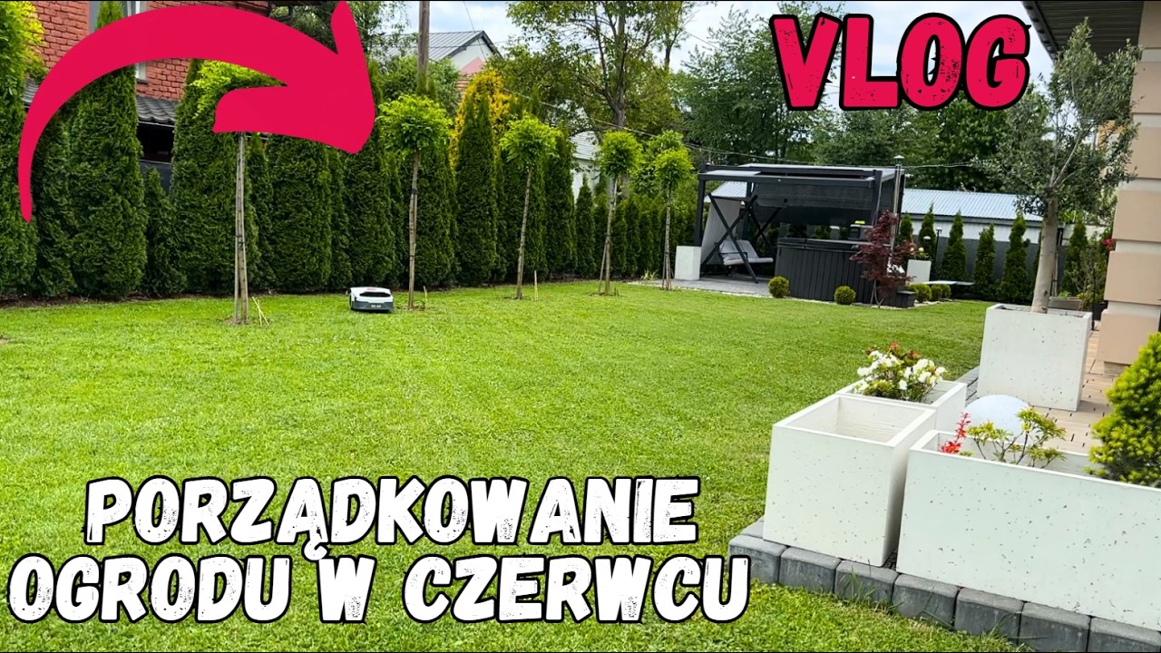 Porządkowanie ogrodu w czerwcu | Montaż garażu dla robota | Pielęgnacja ogrodu #ogr&oacute;d #rośliny #dom