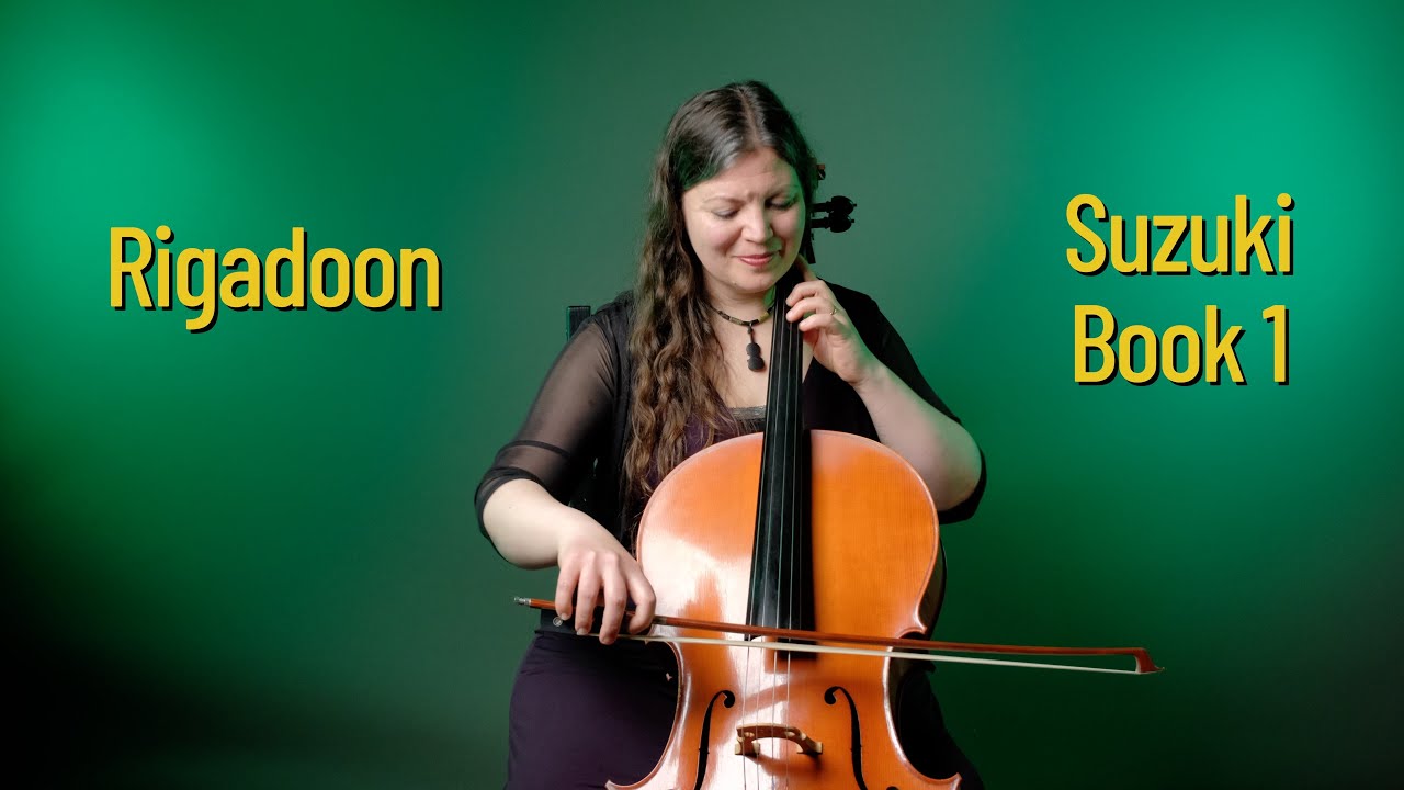 Rigadoon | Suzuki Cello Book 1 - Song 13 Play with Cello Teacher