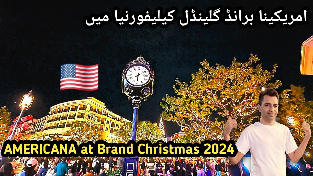 Christmas 2024 in Americana the Brand, Glendale, California 4K Night Walk AMAZING EXPERIENCE!