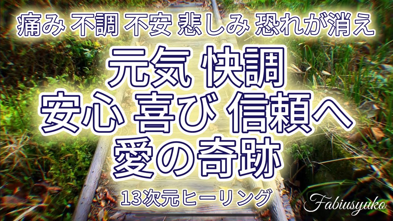 【 浄化 13次元ヒーリング】心 身体 熱 疲労 怪我 病気 風邪 等「浄化と癒し 完全な健康体へ」Fabius Music Yuko Light Message イエスマグダラ統合奇跡
