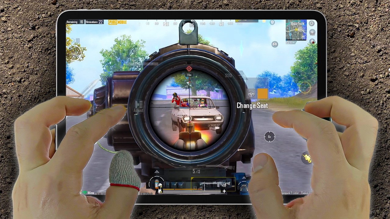 INSANE HANDCAM 1v4🔥 iPad Pro M2 PUBG Mobile Gameplay 😱 120FPS + Smooth + FULL GYRO