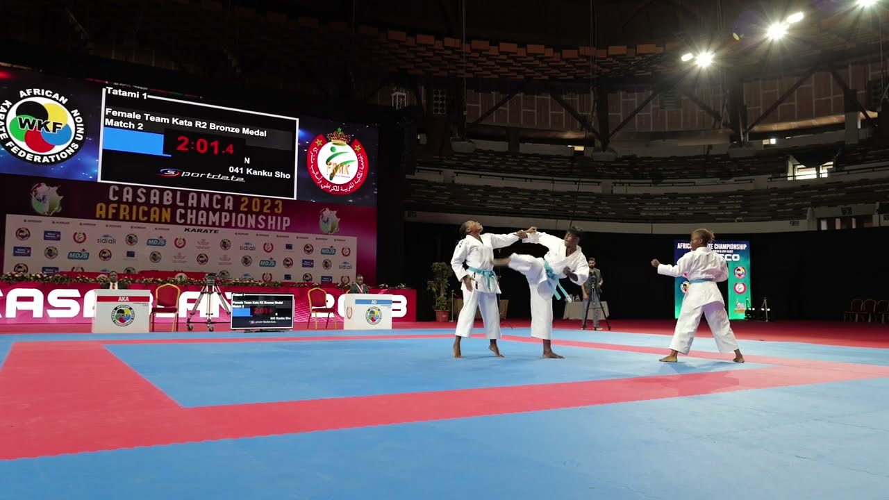 2023 UFAK // BURUNDI vs CAMEROON in Female Team Kata