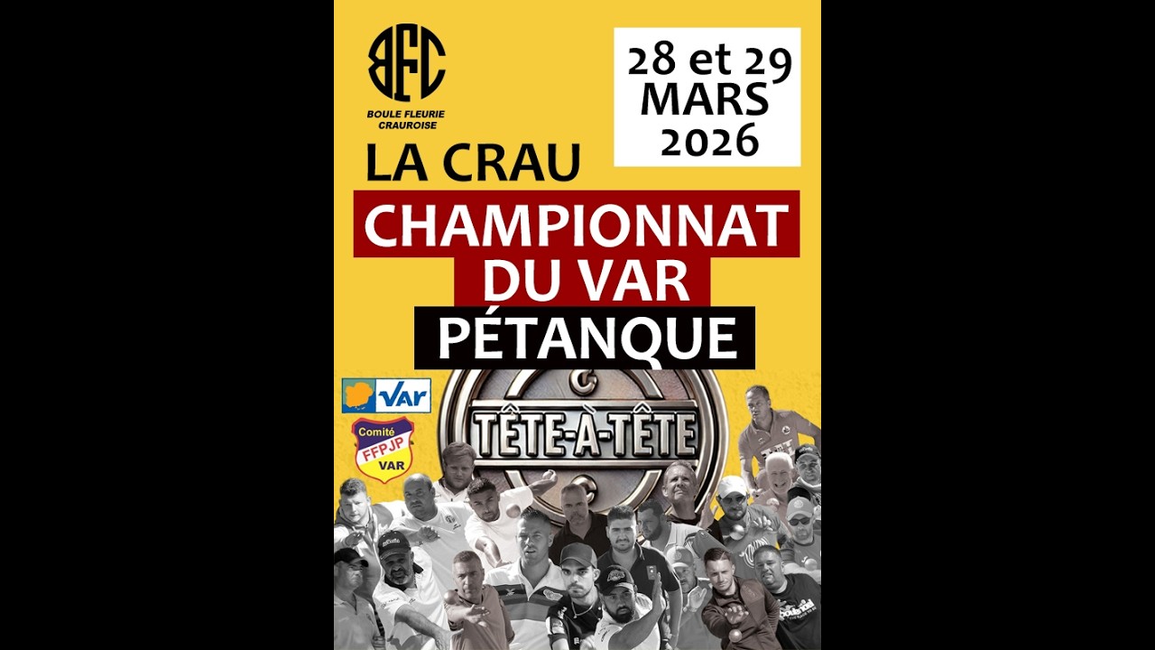 Championnat du Var T&ecirc;te &agrave; t&ecirc;te 2026 &ndash; Quart de finale- ROCHER VS BAUER