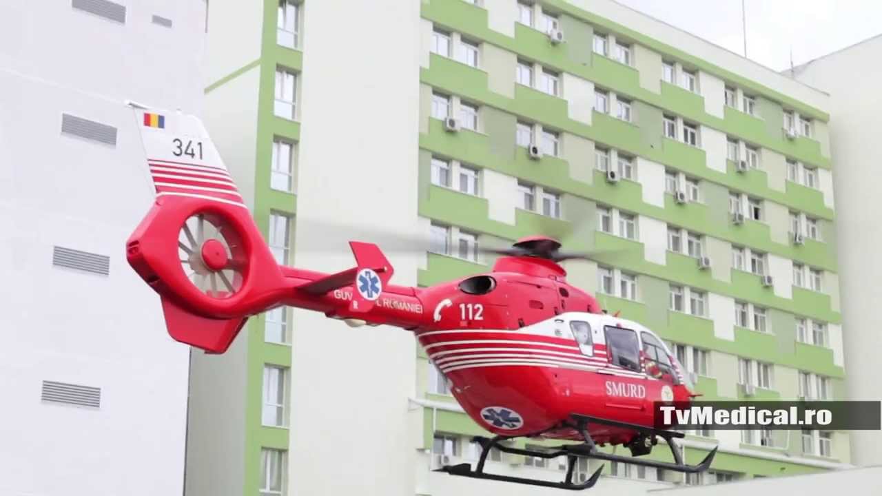 Elicopter SMURD, decolare de la Spitalul Județean Timișoara - 20.01.2014 ora 11:30