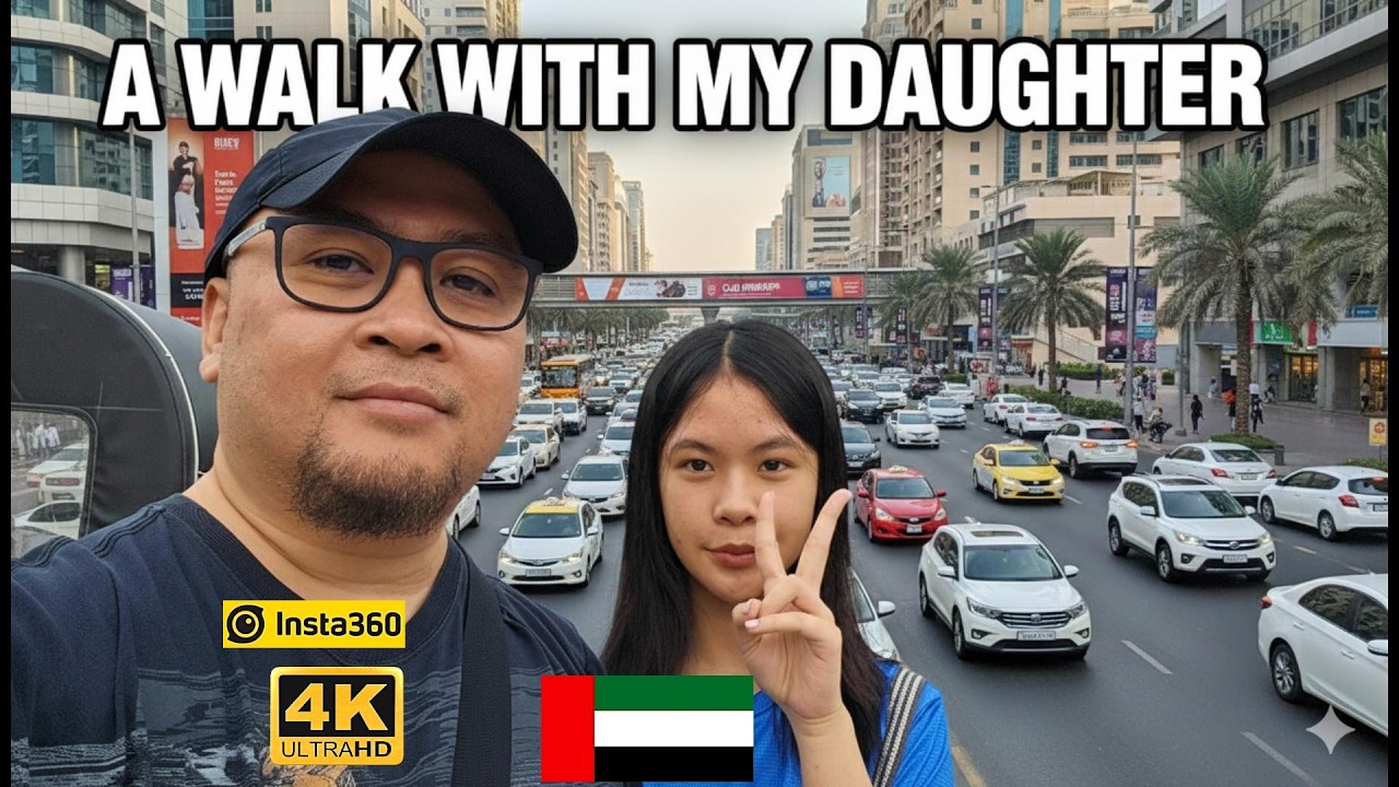 A WALK WITH MY DAUGHTER 💖| Picking Her Up from Saint Mary’s School to American Hospital Oud Metha 🇦🇪