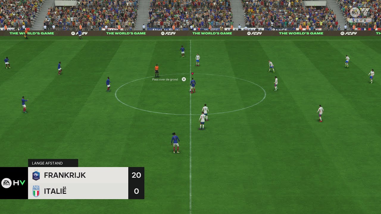 EA FC 24 | Frankrijk (alt. 1) - Italië (alt. 1) (Vdi) ('Lange Afstand') (NL) (2de helft)