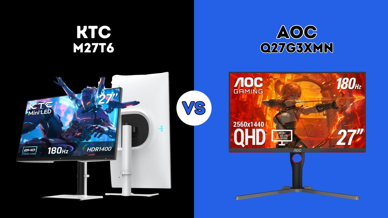 ⭐ KTC M27T6 против AOC Q27G3XMN ⭐ | Сравнение