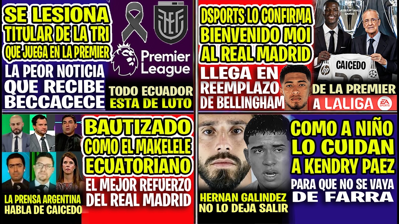 DSPORTS LO CONFIRMA! BIENVENIDO MOI CAICEDO AL REAL MADRID, BAUTIZADO COMO EL MAKELELE ECUATORIANO