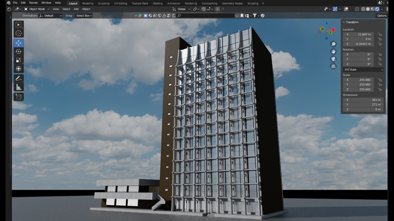 TUTORIAL CRIANDO PREDIO 3D NO BLENDER