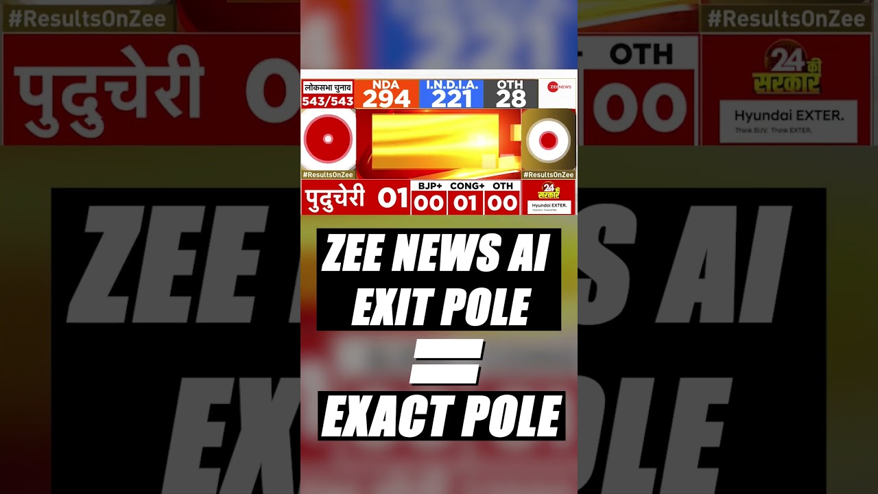 Lok Sabha Results: Zee News AI Exit Poll = Exact Poll | Lok Sabha Election News | Zee News English