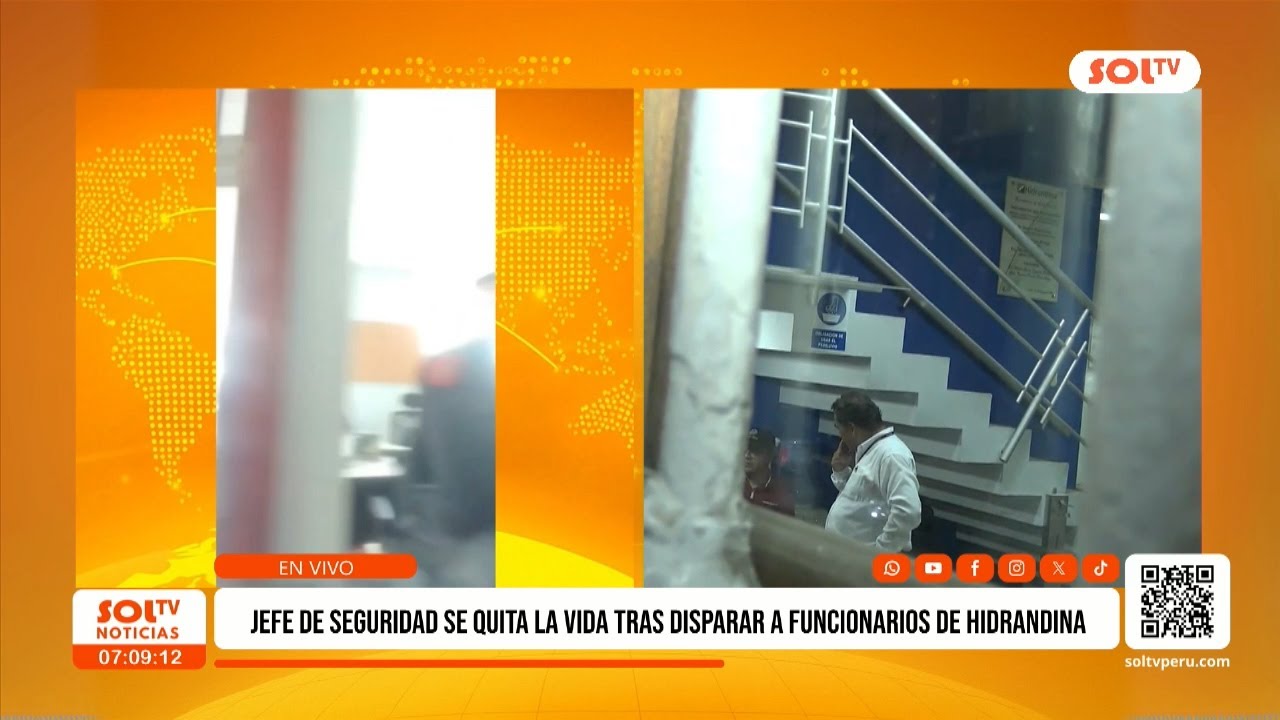 Trujillo: trabajador atacó con arma de fuego a funcionarios dentro de Hidrandina