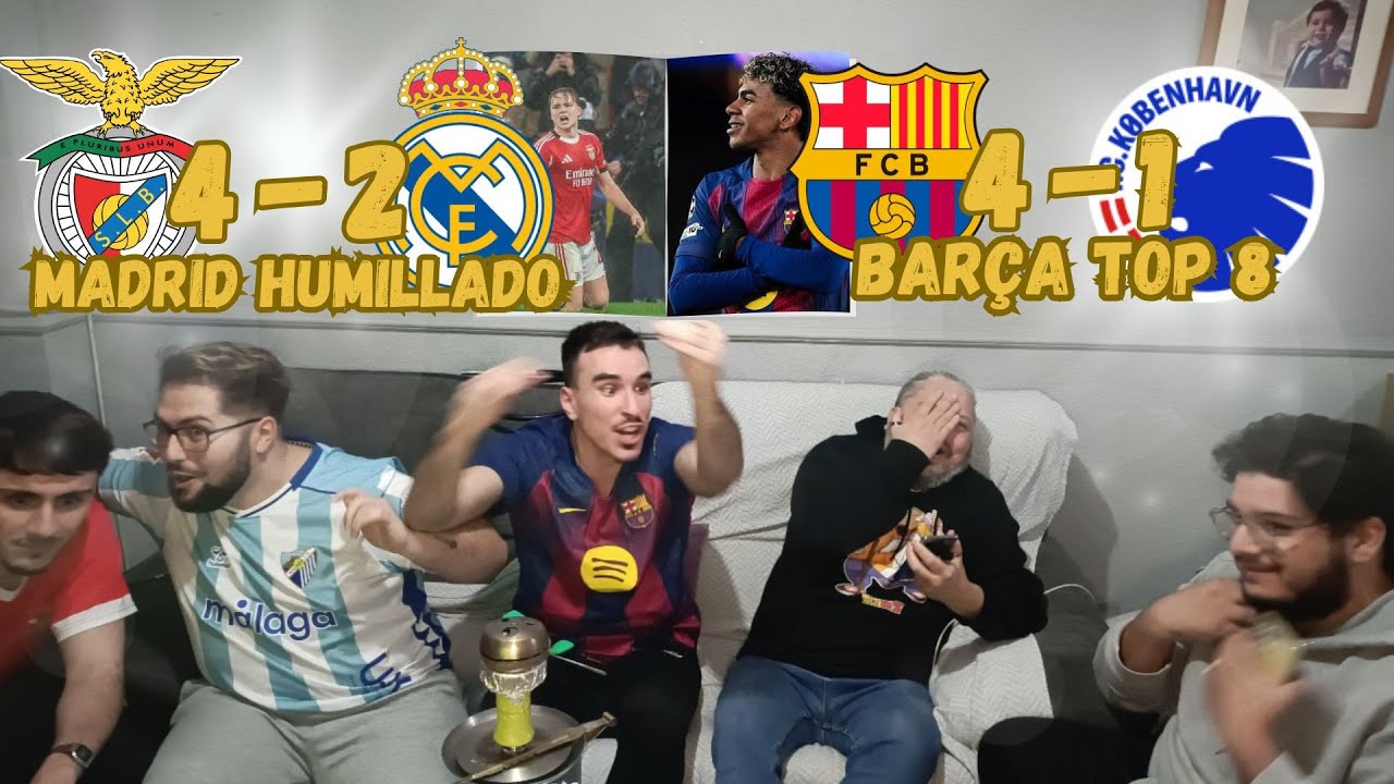 BARÇA TOP 6, MADRID HUMILLADO | REACCIÓN AL FC BARCELONA 4-1 COPENHAGUE Y AL BENFICA 4-2 REAL MADRID