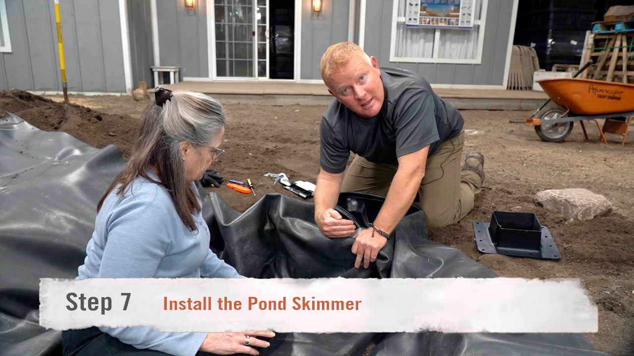How to Build a Koi Pond: Step 7 - Install the Signature Series 200 Skimmer