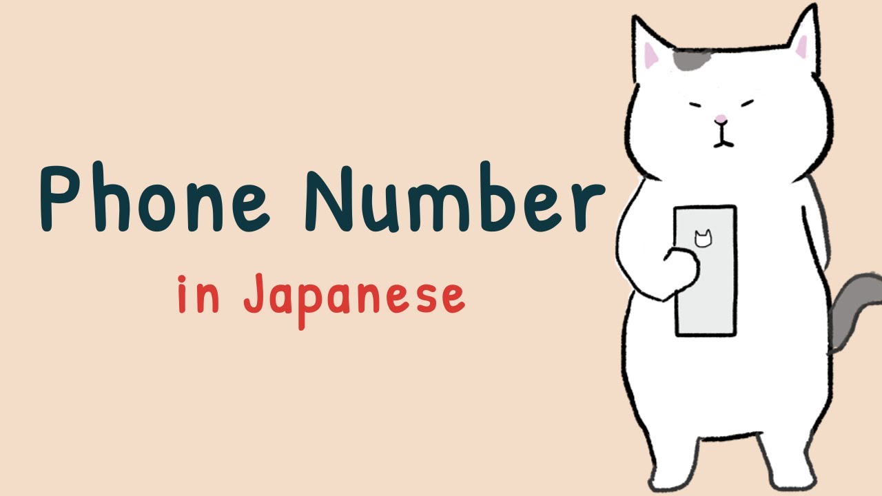 [GENKI Lesson 1] Phone Number in Japanese📱 🐱What is your phone number?