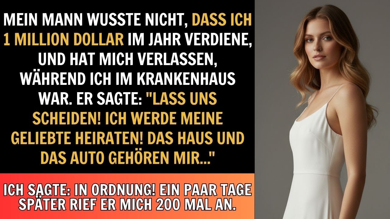Mein Mann wusste nicht, dass ich 1 Million Dollar pro Jahr verdiene, und sagte: 