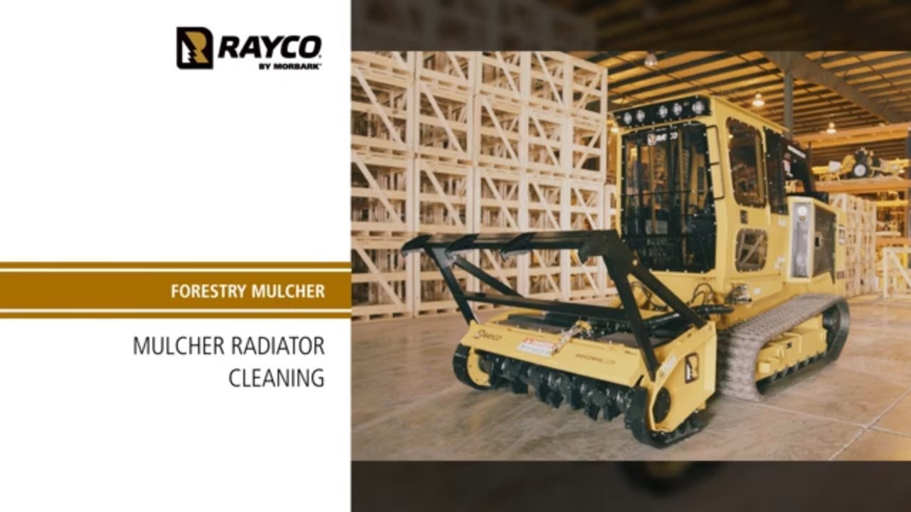 Maintenance Made Easy - Rayco Forestry Mulcher  Radiator Cleaning