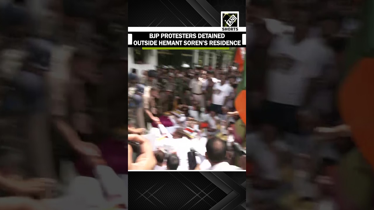 BJP leaders detained during protest outside Jharkhand Chief Minister Hemant Soren&rsquo;s residence