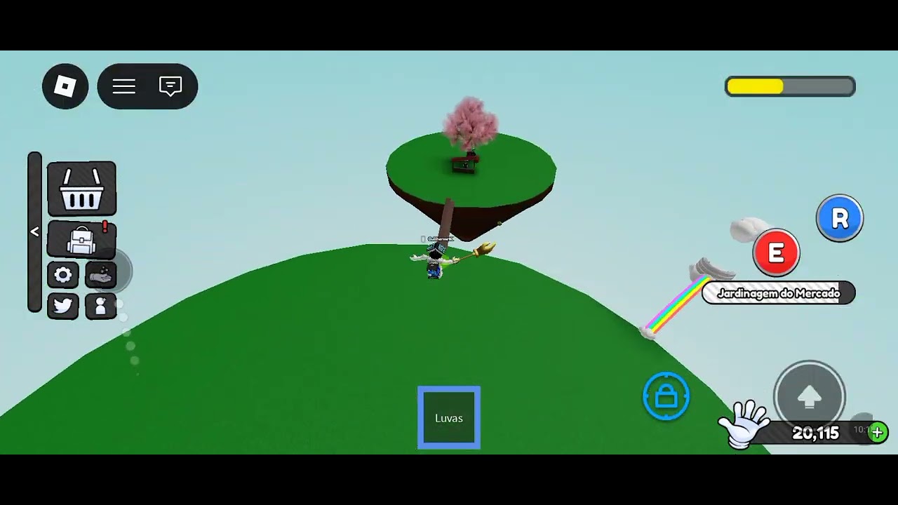 Jogando slap battles com minha luva favorita ( Roblox )