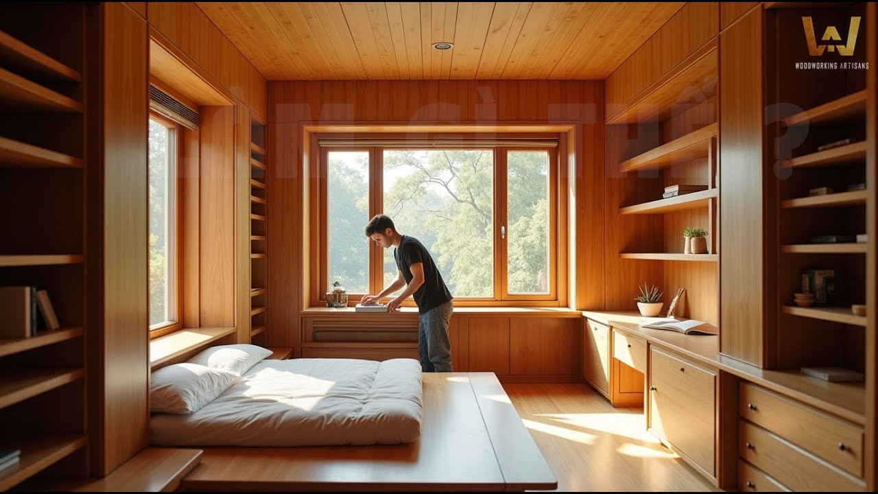 Bedroom Interior Design With A Stunning Work Desk | Expert Woodworking Skills