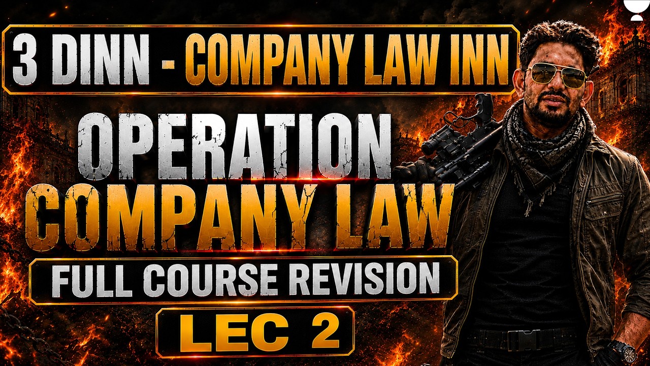 Company Law Marathon | Full Course Revision | CS Executive | CS Amit Vohra | Unacademy