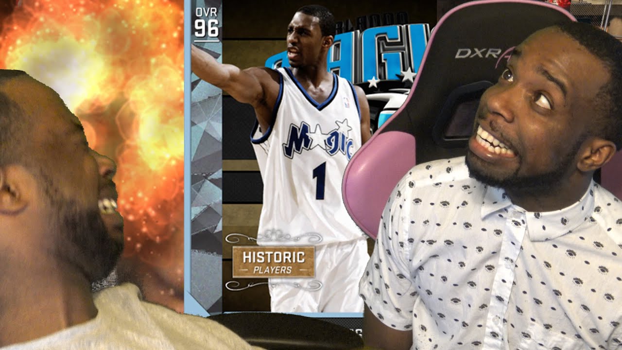 DIAMOND TRACY McGrady DEBUT! THE LAZY EYE! NBA 2k16 MyTeam Gameplay