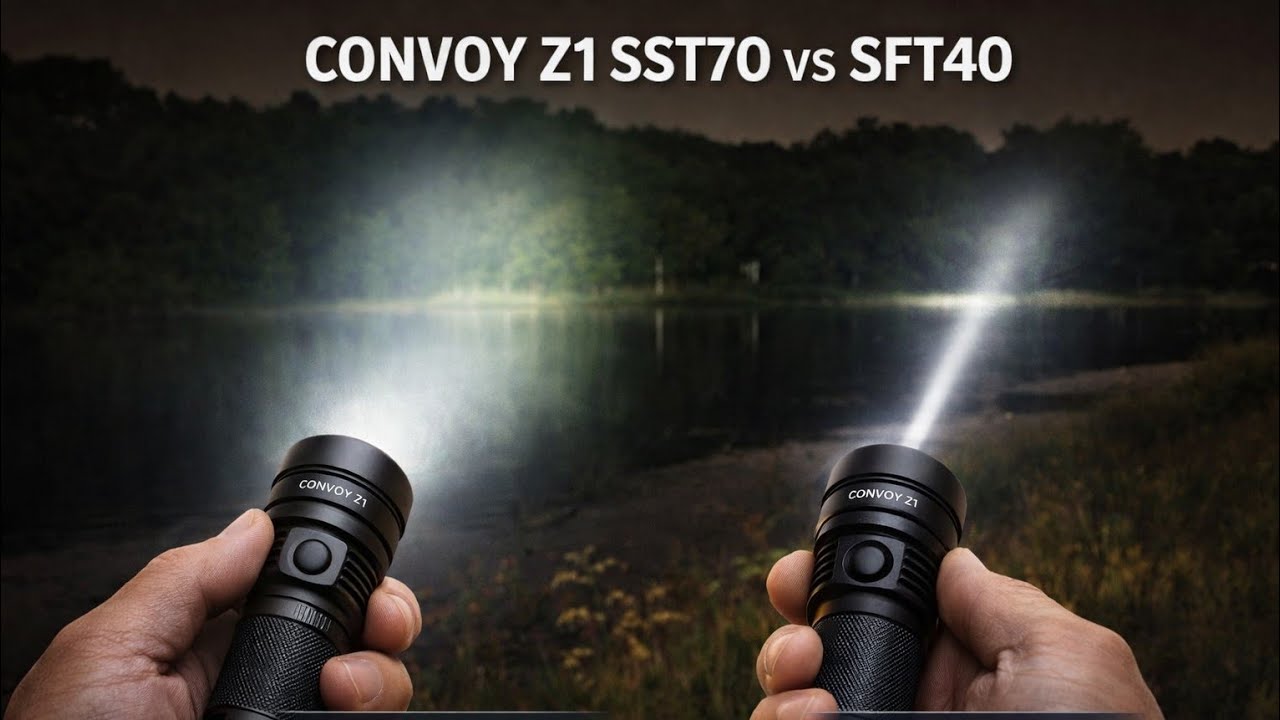 ADU SENTER ZOOM TERBAIK⁉️ CONVOY Z1 SST70 VS Z1 SFT40 PALING TERANG