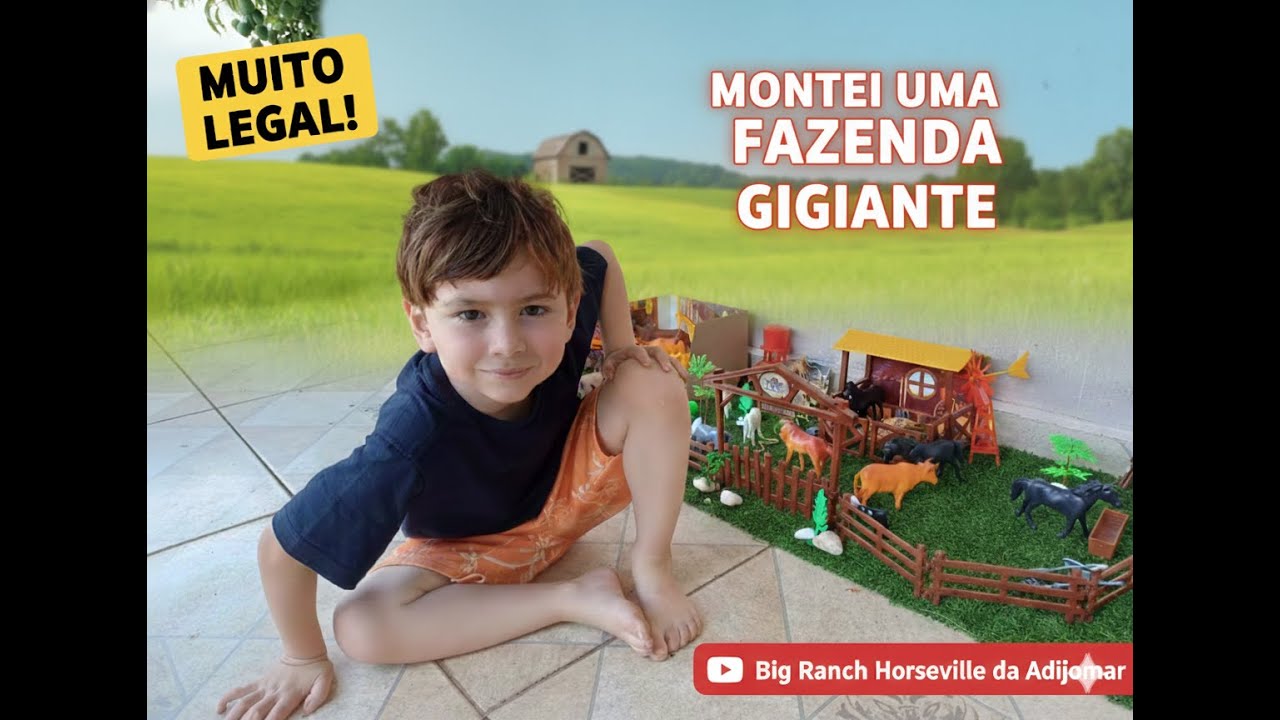 ABRINDO O BIG RANCH HORSEVILLE! 🐎 O melhor presente de Fazendinha?  #brincadeiras   #BenicioKids