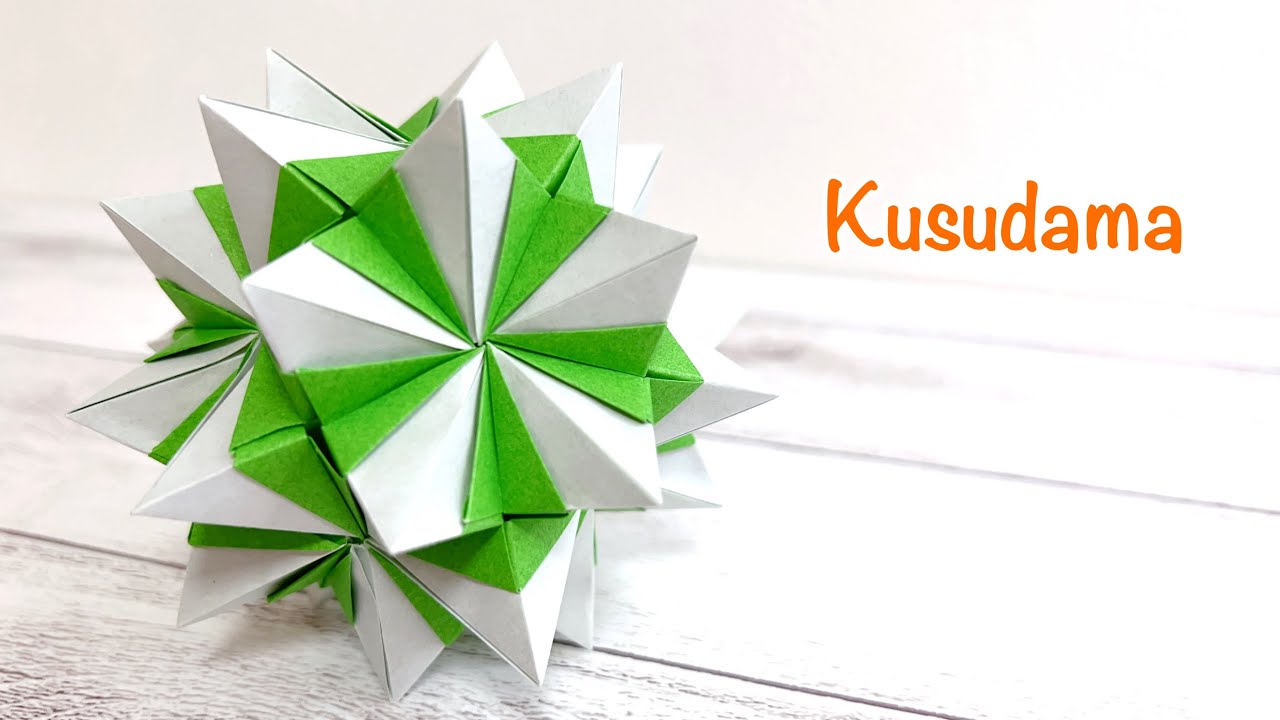 折り紙 ⭐️星のくす玉を作ってみた!作り方/How to make a star kusudama with origami.paper craft.modular origami.