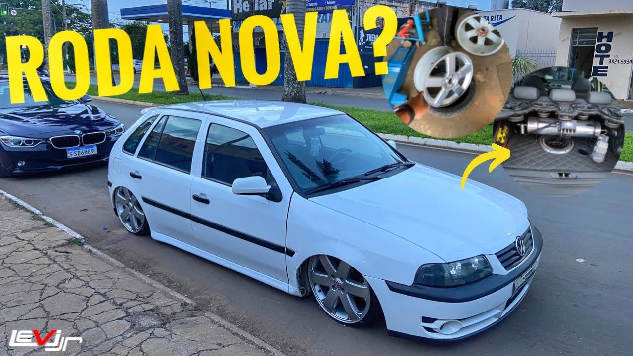 GOL G3 REBAIXADO DE RODAS NOVAS 😱 Rodaram 220km para fazer a troca!