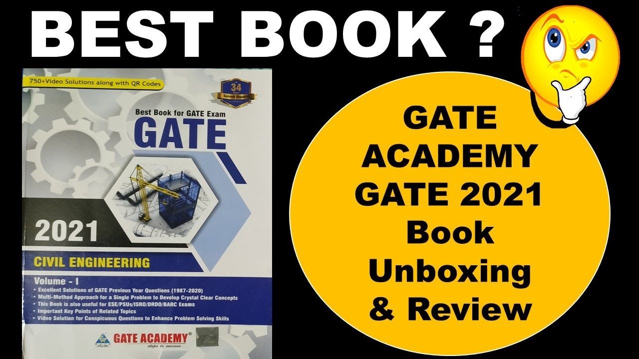 GATE ACADEMY BOOK 2021 Unboxing and Review | Civil Enginering | GATE 2021