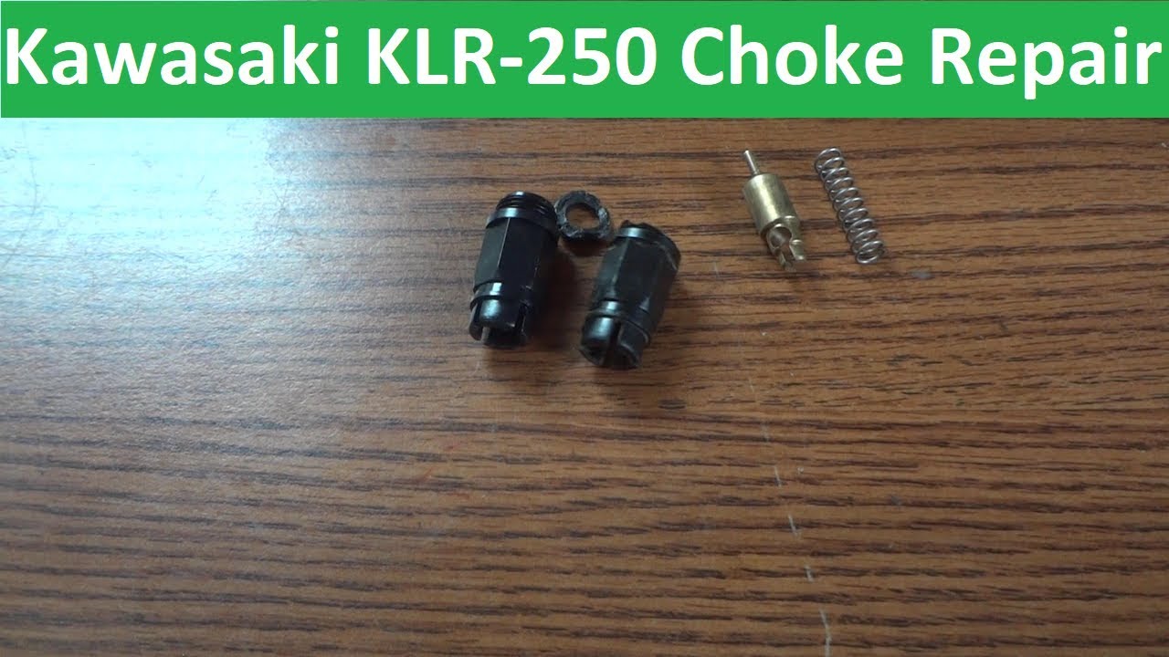 Motorcycle Choke Repair Kawasaki KLR250 - Keihin CVK