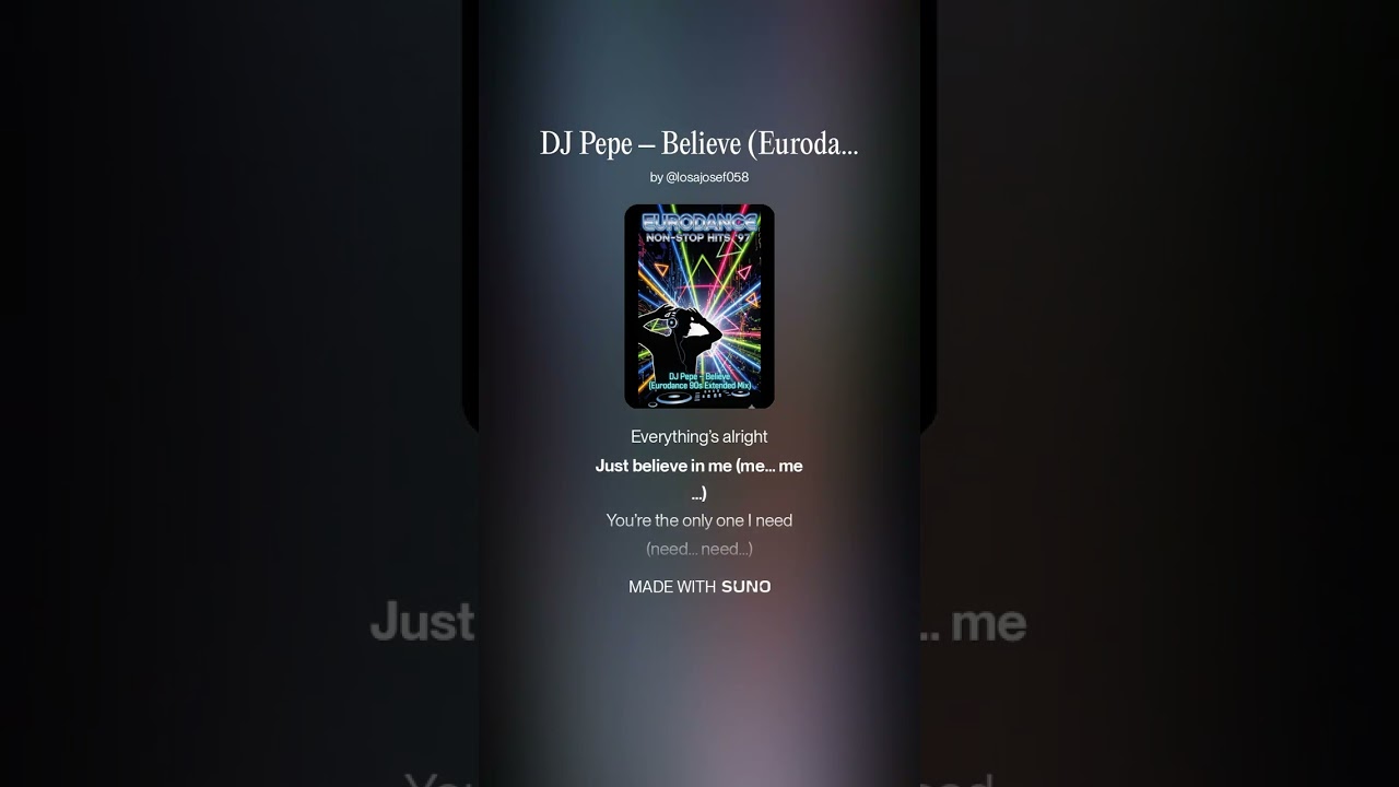DJ Pepe – Believe Eurodance 90s Extended Mix