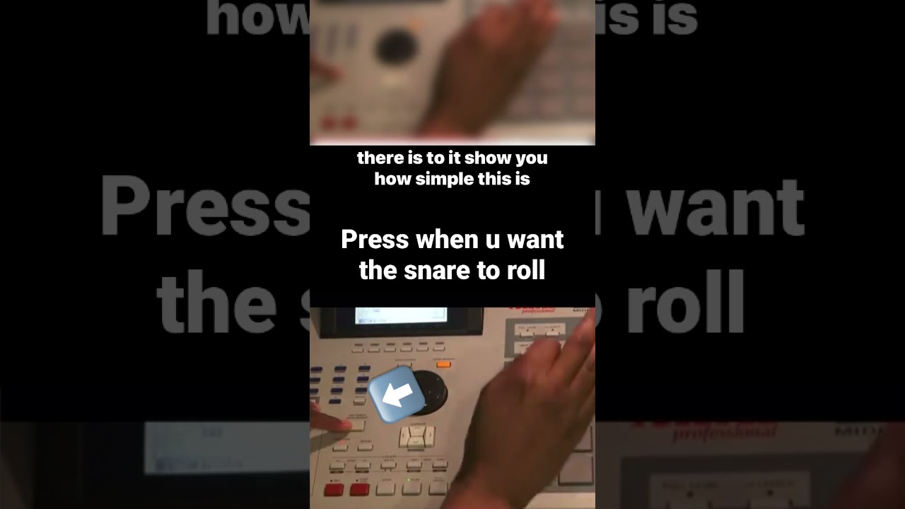 Beat making snare roll tip Mpc 2000xl #shorts