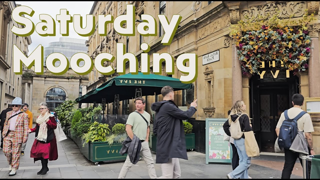 Saturday Mooching on Buchanan Street, Glasgow | ASMR Peoplewatching | Pure City Ambience