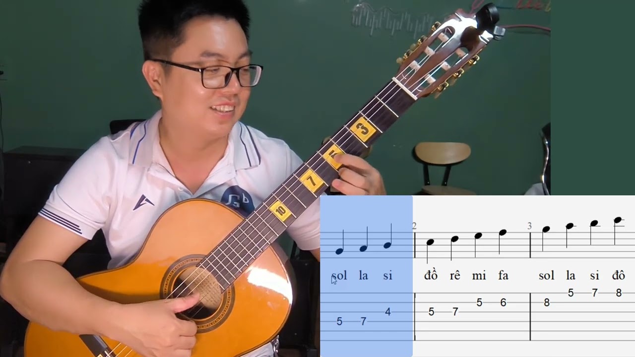 Gam (Scales) đô trưởng (C major) | Guitar độc tấu level 1 | Học guitar online | Nguyễn Xuân Tùng