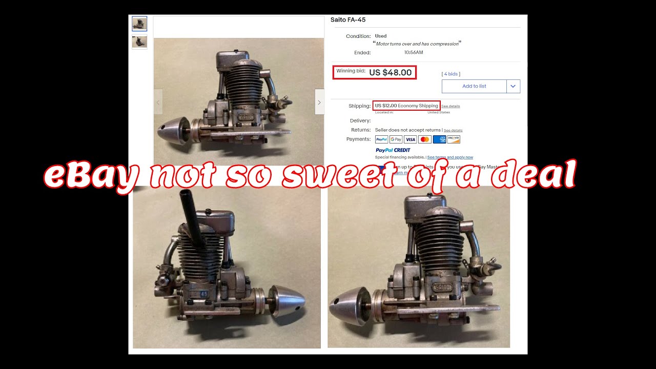 Saito FA-45MkII eBay Not So Sweet of a Deal