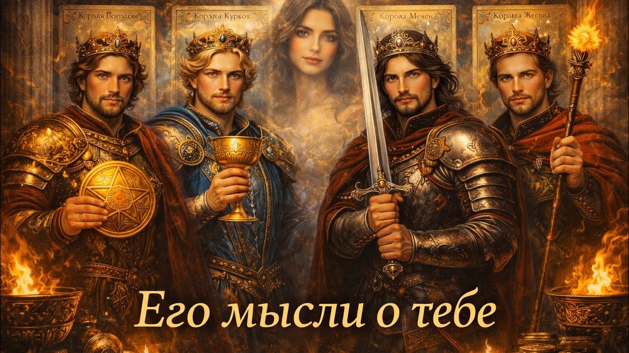 4 короля. Его мысли о тебе. Таро расклад